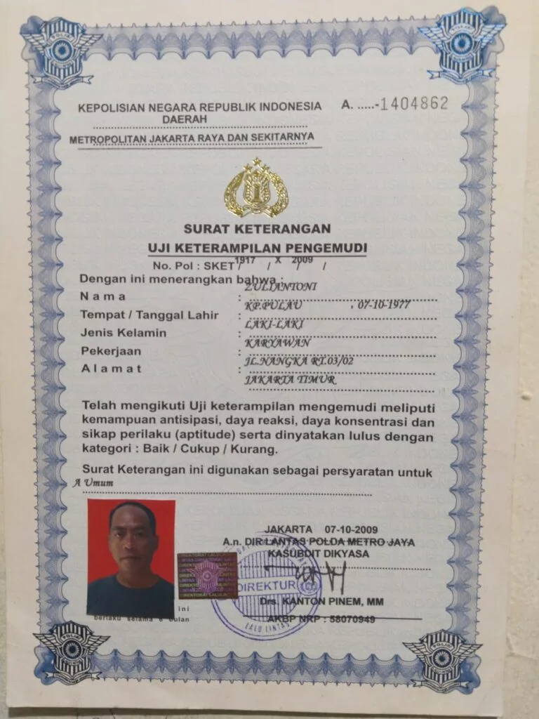 Sertifikat Kepolisian
